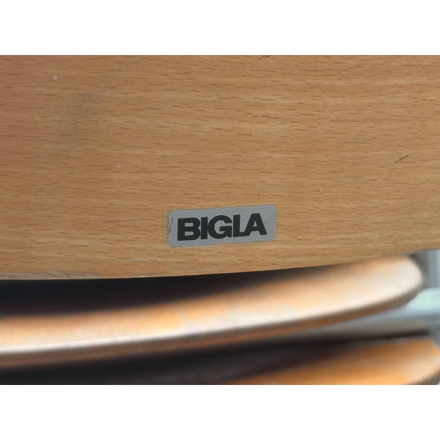 Swiss Bigla Stacking Chair in Beech For Sale - Image 16 of 17