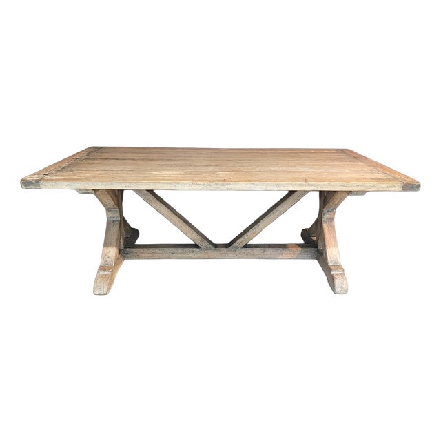 Vintage Farmhouse Dining Table in Pine, 1920 For Sale