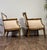 Beige Vintage Mid-Century Directoire-Style Bergère Armchairs For Sale - Image 8 of 14