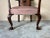 Vintage Cane Back & Claw Ball Feet Arm Accent Chair For Sale - Image 9 of 12