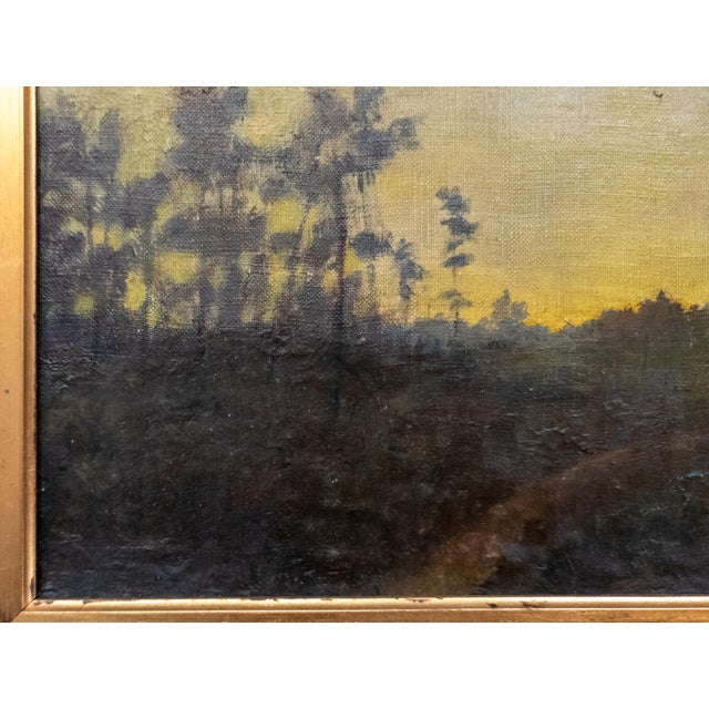 1910's American Tonalist Landscape Painting by Robertson Kirtland Mygatt 1911 For Sale - Image 10 of 17