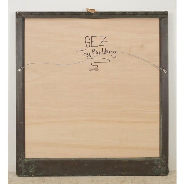 Toy Building Muntz Metal Window Frame Mirror 43.875 X 47.25 In. For Sale - Image 9 of 9