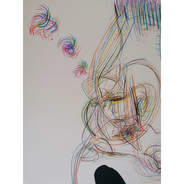 Stefano Mazzolini, Manulata, 2023, Collage & Pastel on Paper For Sale - Image 4 of 9