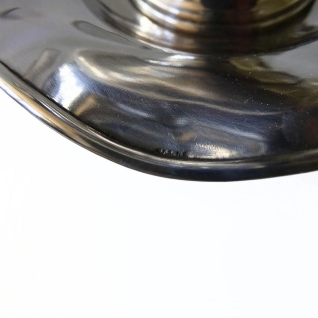 Silver Plated Sauce Bowl on Foot, Sweden, 1900s For Sale - Image 6 of 8