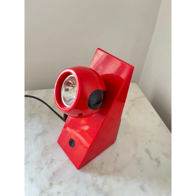 Contemporary Vintage Space Age Red Magnetic Table Lamp from Brilliant Leuchten AG, Germany, 1980s For Sale - Image 3 of 12