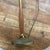 Vintage Mid Century Modern Walnut Brass Skinny Table Lamp Original Gunmetal Drum Shade For Sale - Image 6 of 12