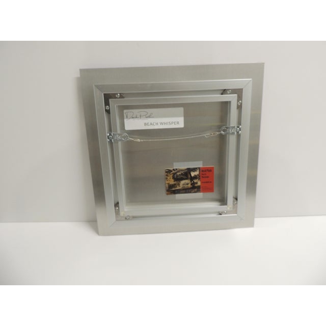Art Deco Mounted Metal Frame Photograph "Beach Whisper" For Sale - Image 3 of 5