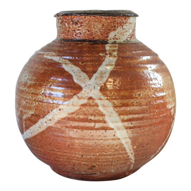 Vintage Studio Pottery Vase or Vessel For Sale