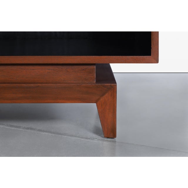 Mid-Century Modern Walnut Tambour Door Credenza, 1960s For Sale - Image 12 of 14