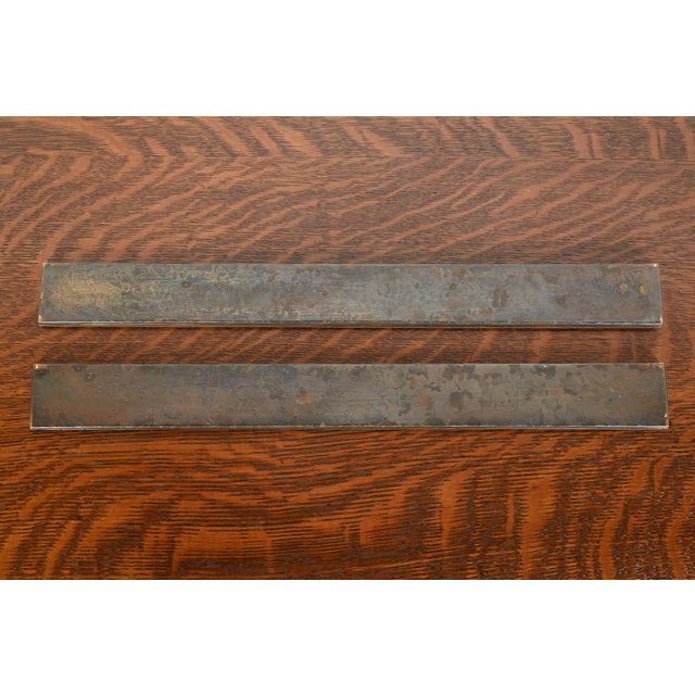 Tiffany Studios New York Zodiac Bronze Blotter Ends With Leather Desk Blotter For Sale - Image 10 of 12