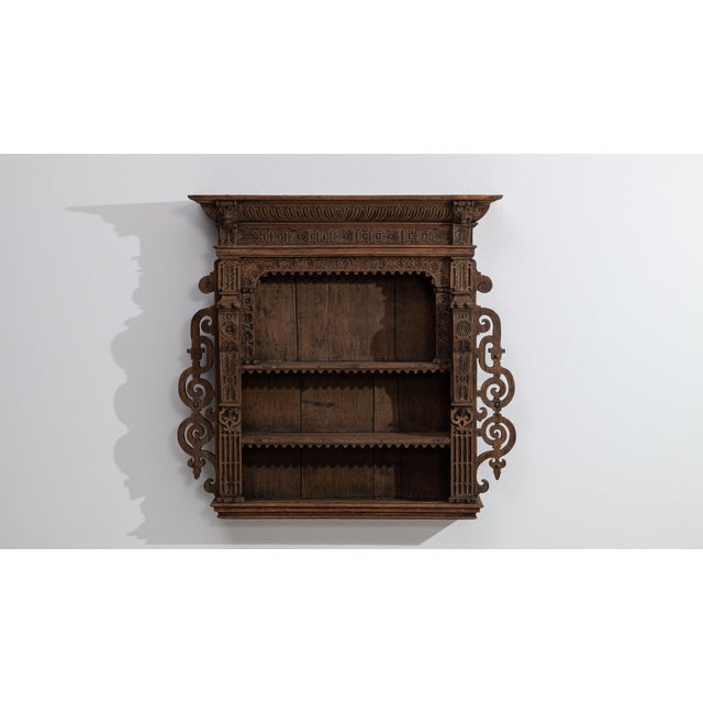 19th Century Belgium Renaissance Brown Wood Bookcase For Sale - Image 14 of 15