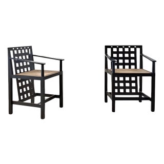 DS3 Chairs by Charles Rennie Mackintosh for Cassina, 1960s, Set of 2 For Sale