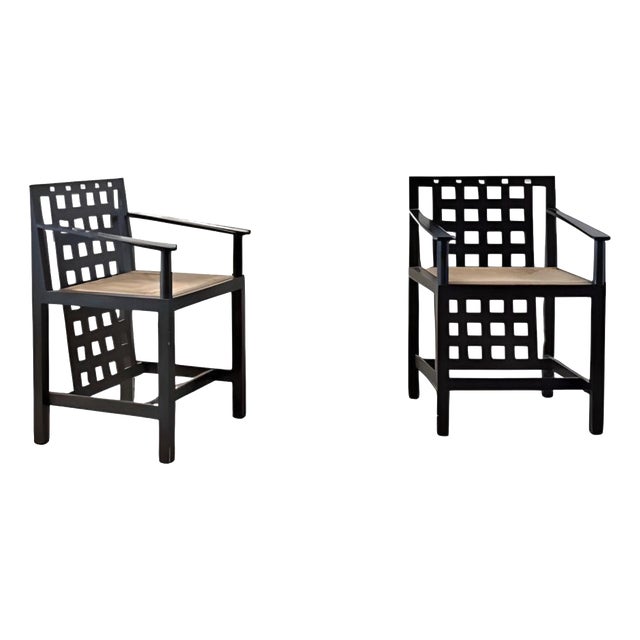 DS3 Chairs by Charles Rennie Mackintosh for Cassina, 1960s, Set of 2 For Sale