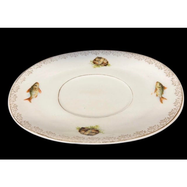 Royal Vienna Gravy Boat with Underplate Fish early Mark Excellent condition no damages The Royal Vienna Gravy Boat with...