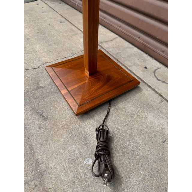 Lightolier Mid Century Modern Walnut Floor by Gerald Thurston for Lightolier For Sale - Image 4 of 7