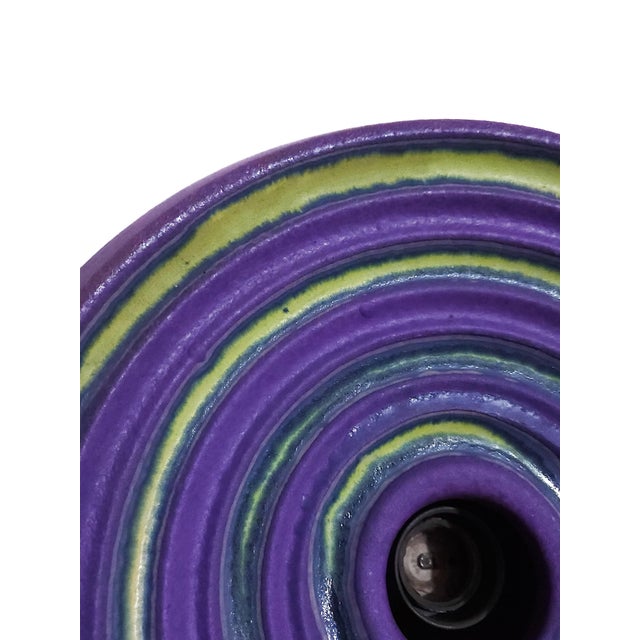 Mid-Century Modern West German Pottery Lamp, 1970s For Sale - Image 4 of 5