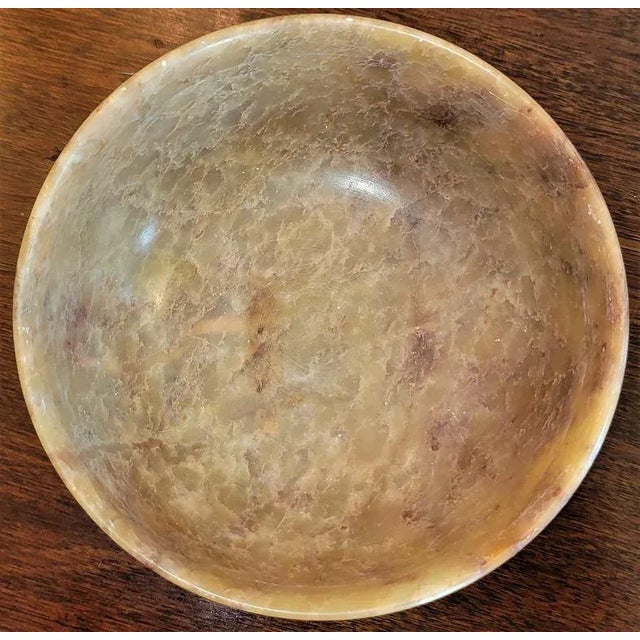 20c Chinese Soapstone Polished Bowl For Sale - Image 4 of 7
