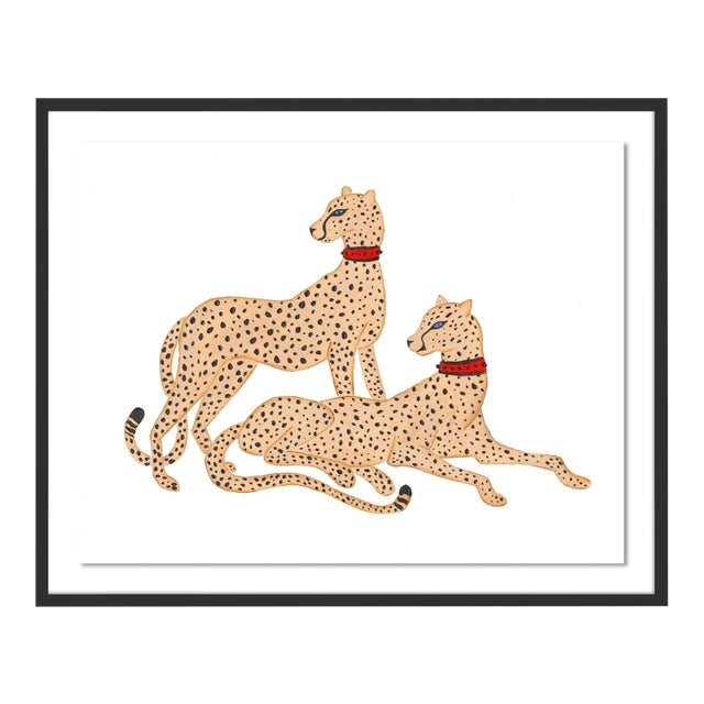 Camden & Carolina by Willa Heart in Black Framed Paper, Small Art Print For Sale