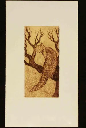 Isabella Collodi, La Notte di Felix, Etching, 2000