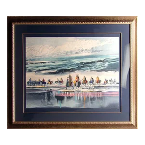 Earl Biss "Crazy Dogs in the Sun" Custom Frame Hand Signed Print