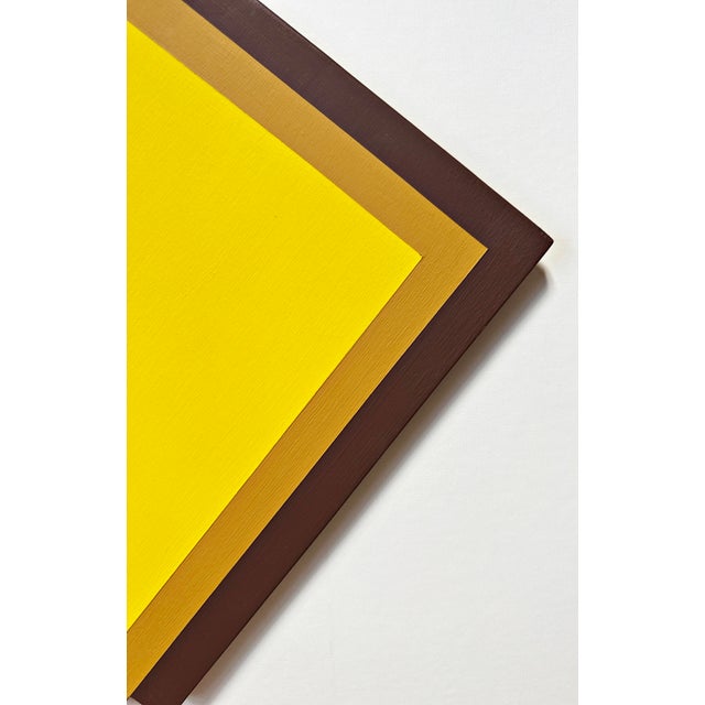 Rolf Hans, Monochrome Color-Field Painting from the 1970s by Rolf Hans, Acrylic on Wood, Signed, Dated, *The Big Laugher*, 1970, Acrylic For Sale - Image 4 of 8