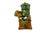 Rare Mid-Century Modern Chinese Ceremic Food Dogs in Vibrant Sancai-Style Green & Amber Drip Glaze For Sale In Tulsa - Image 6 of 12