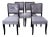 Art Deco Dining Chairs, 1920s, Set of 4 For Sale