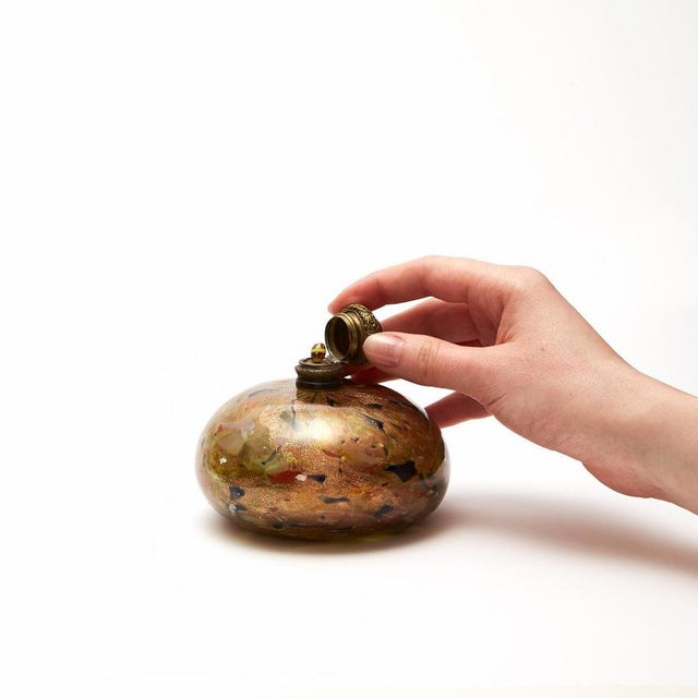 Metal Late 19th Century Venetian Sent Bottles from Artistica Barovier, Set of 4 For Sale - Image 7 of 12