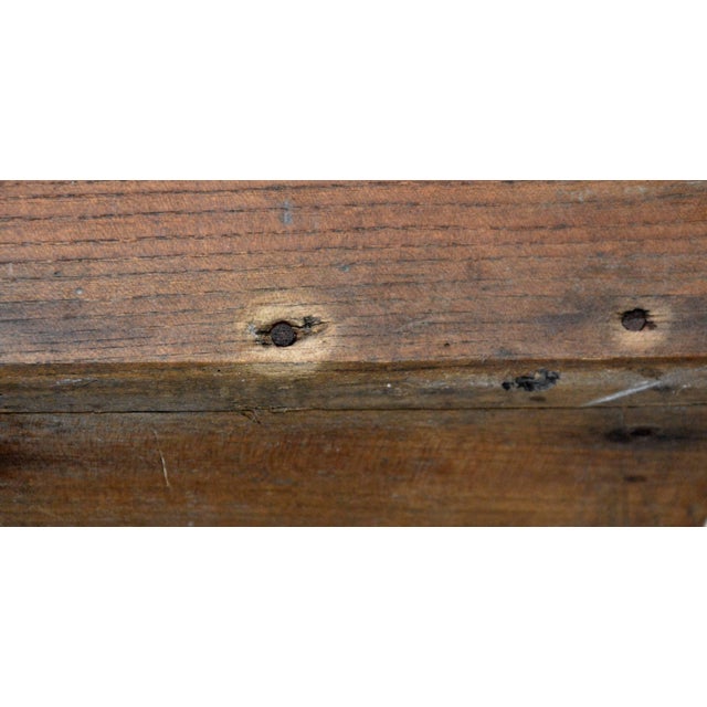 Brown Primitive Wooden American Trough For Sale - Image 8 of 9