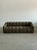 W85 D41 H25 SW73 SD27 SH15 AH22 Handcrafted channel sofa made from scratch in house. Loveseat features hand tied springs,...