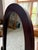 1990s Traditional Oval Cheval Mirror – Dark Wood Full-Length Tilt Mirror For Sale - Image 5 of 7