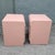 1980s Postmodern Pink Gloss Laminate Waterfall Nightstands - A Pair For Sale - Image 5 of 8