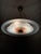 1940s Swedish Modern Ceiling Lamp in Etched Star-Decorated Glass and Chrome, 1940s For Sale - Image 5 of 7