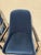 Navy Blue Modern Navy Blue Velvet Slope Lounge Chairs - A Pair For Sale - Image 8 of 9