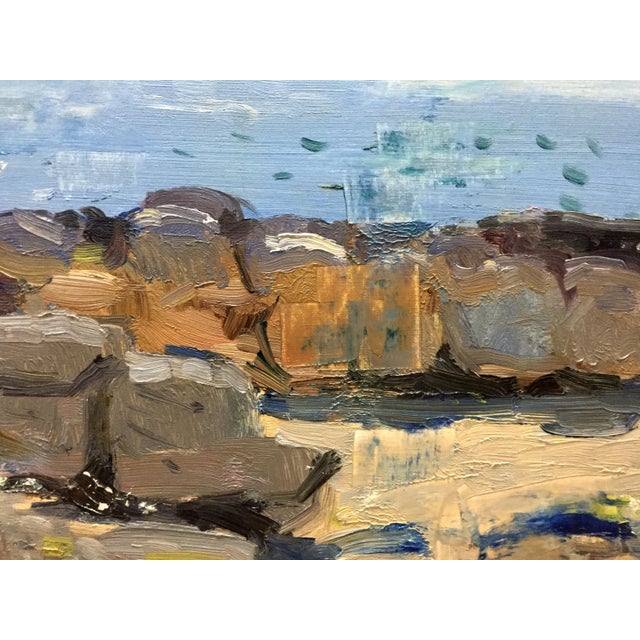 1950s 1950s Oil Painting Seascape Filippov Z. I. For Sale - Image 5 of 10