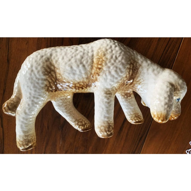 Large Ceramic Lamb or Sheep Figurine, 1960s For Sale - Image 10 of 12