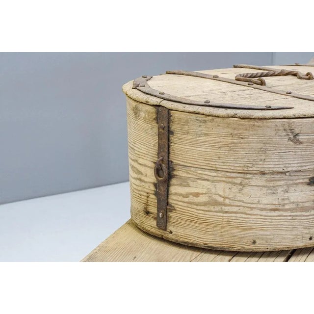 Metal Metal Bound Box, 1840s For Sale - Image 7 of 10