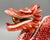 Gumps Vintage Hand-Painted Chinese Porcelain Dragon Sculpture With Flaming Pearl – Gumps San Francisco Style – Chinoiserie / Hollywood Regency For Sale - Image 4 of 14