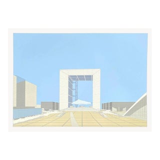 1988 Boissonnet & Guerin La Grande Arche II Screenprint For Sale