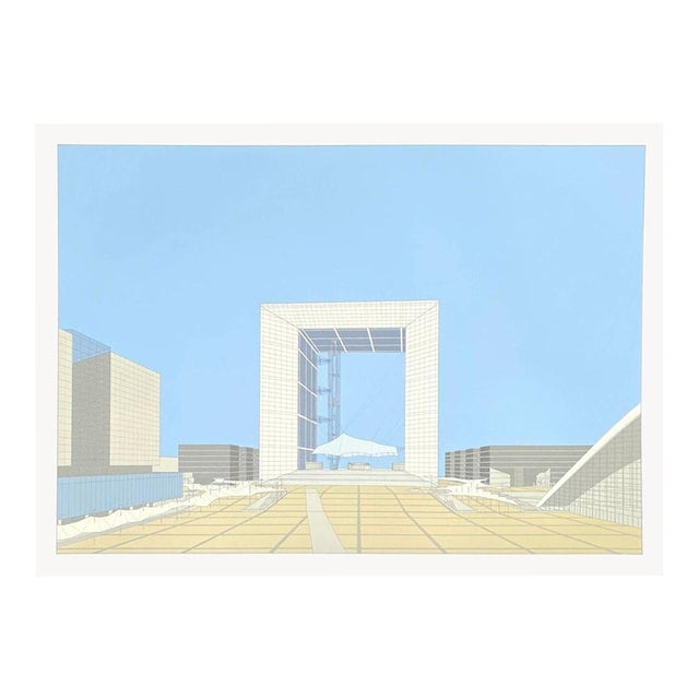 1988 Boissonnet & Guerin La Grande Arche II Screenprint For Sale