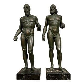 Bronze Nude Warriors of Riace Sculptures, 1970s, Set of 2 For Sale