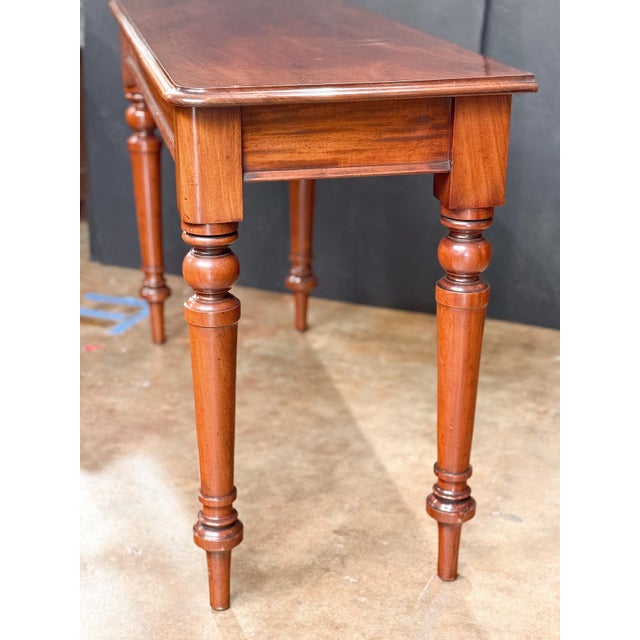 English Console Serving or Hall Table of Mahogany For Sale - Image 4 of 9