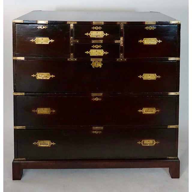 1840s British Colonial Campaign Chest Of Drawers Chairish