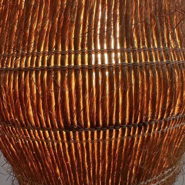 Rattan and Wicker Floor Lamp from Louis Sognot, France, 1960s For Sale - Image 9 of 16