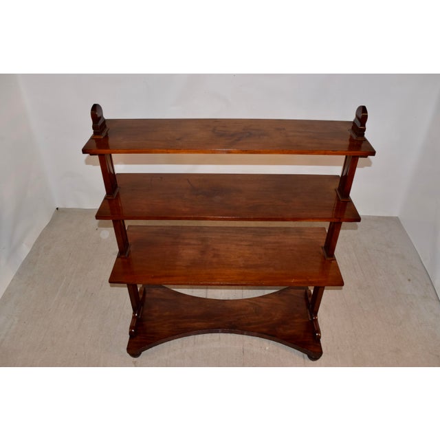 19th Century English Freestanding Shelf Made From Mahogany For Sale - Image 9 of 10