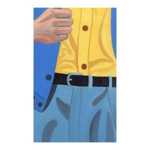 Black Belt - Colorful Contemporary Figurative Masculine Fashion Original Artwork by Darwin Estacio Martinez