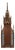 Neo-Gothic French Polychrome and Gilt Wooden Church Steeple with Niche for Saint Statue, 1800s For Sale