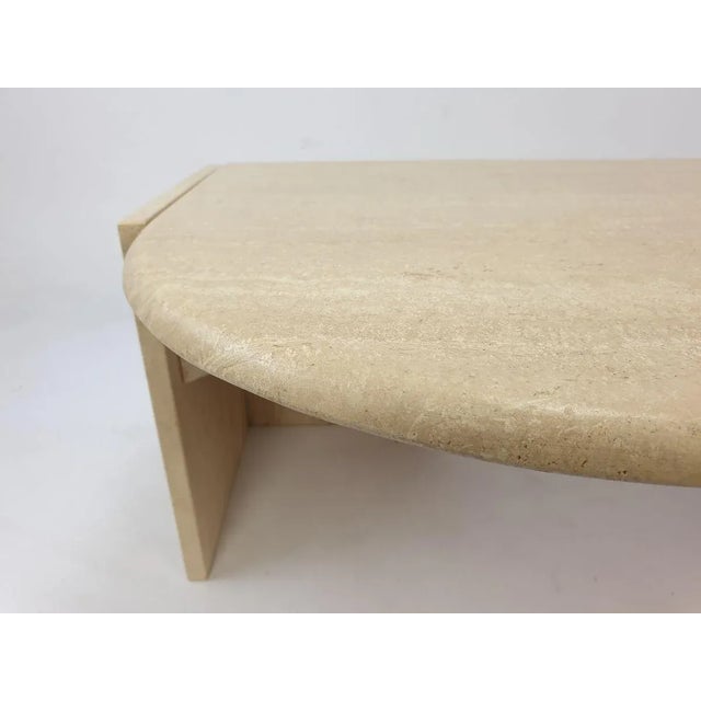 Mid-Century Italian Travertine Coffee Table, 1980s For Sale - Image 15 of 17