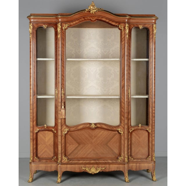 Early 20th Century Louis XV Style French Bibliotheque or Cabinet by Schmit & Cie For Sale - Image 5 of 14