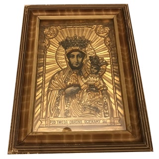 Image of Our Lady of Częstochowa, 1950s For Sale